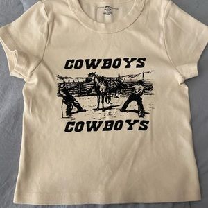 Brandy Melville Cowboys shirt!